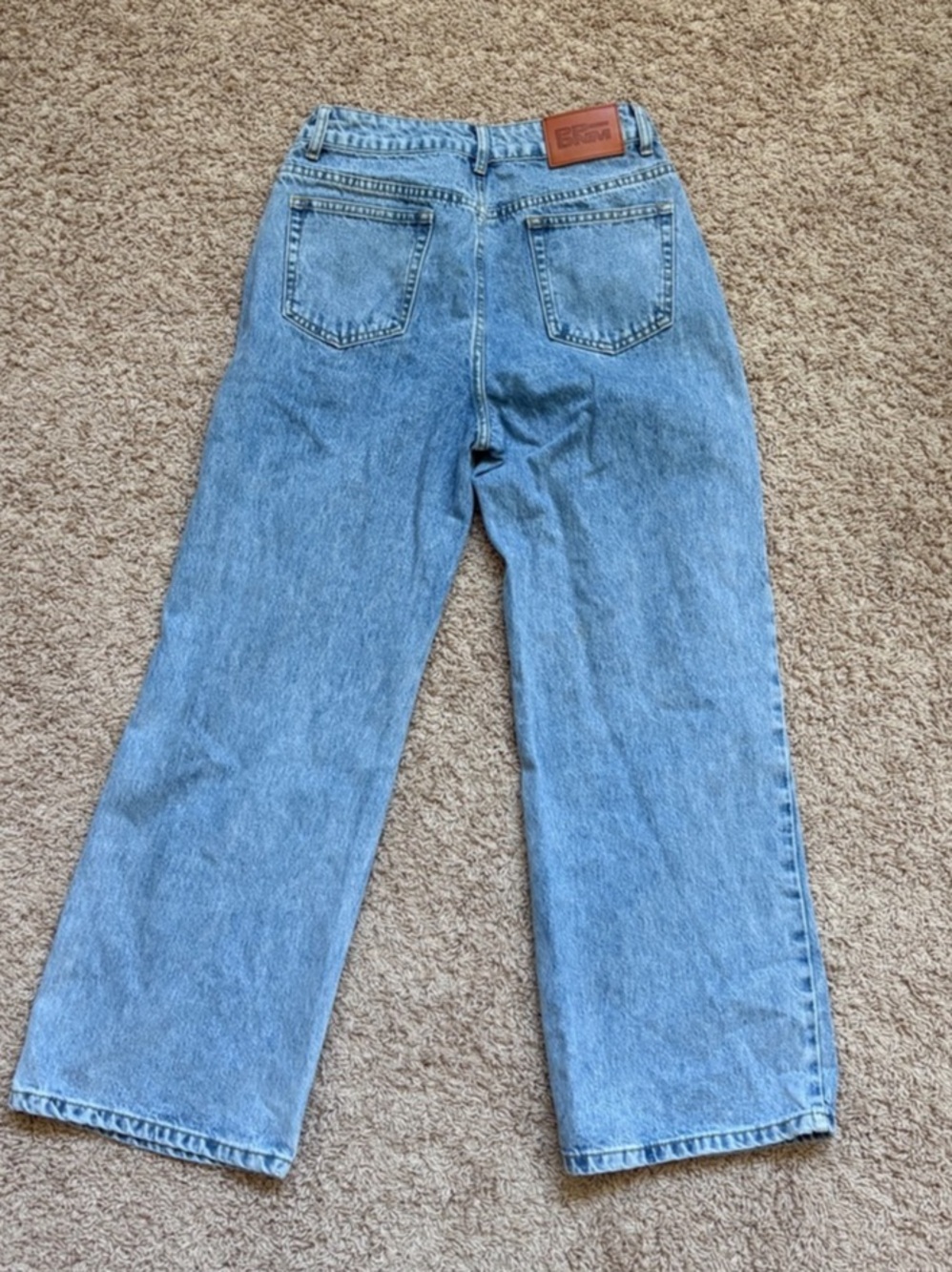 Princess Polly Straight Leg Jeans in Blue Size 6 Like New